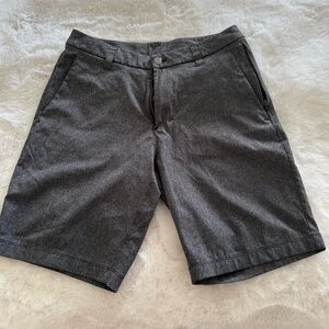 Lululemon Athletica Charcoal Flat Front Shorts